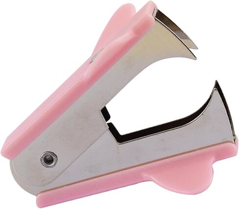 Staples Remover Tool, Metal Staple Puller with Ergonomic Handle for Office Documents Finance Paperwork Efficient Removal (Pink) in Saudi Arabia