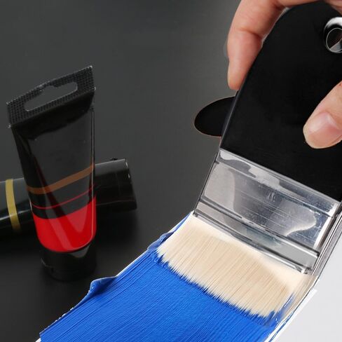 Household Bristle Paintbrushes, 5-Inch Angled Paint Brush, Painting Tool,Household Supplies,Board Brush for Brush, Painting, Coloring, Drawing - Large in Saudi Arabia