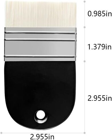 Household Bristle Paintbrushes, 5-Inch Angled Paint Brush, Painting Tool,Household Supplies,Board Brush for Brush, Painting, Coloring, Drawing - Large in Saudi Arabia