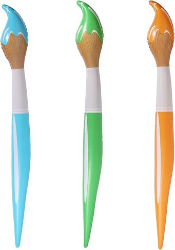 3pcs Inflatable Paint Brushes, Giant Inflatable Paint Brushes Funny Back to School Crayons Balloons Art Themed Splatter Pencil Decorations Suitable for Swimming Pool Party Room Classroom Garden Decor in Saudi Arabia