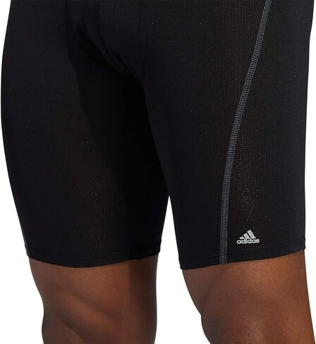 ملابس داخلية قصيرة طويلة شبكية للرجال من adidas (عبوة من 3 قطع) للرياضة النشطة والراحة طوال اليوم، نسيج ناعم مسامي، لون قرمزي أفضل/أسود/رمادي أونيكس، مقاس متوسط in Saudi Arabia