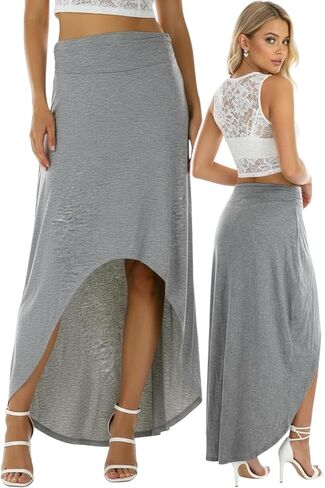 ToBeInStyle Women’s Maxi A-Line Skirt Flowy High Waisted Assorted Styles in Saudi Arabia
