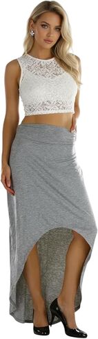 ToBeInStyle Women’s Maxi A-Line Skirt Flowy High Waisted Assorted Styles in Saudi Arabia