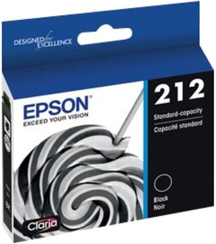 Epson T212 Claria - خرطوشة حبر ذات سعة قياسية سوداء مزدوجة - خرطوشة حبر T212 Claria - خرطوشة حبر ذات سعة قياسية صفراء (T212420-S) لطابعات مختارة للتعبير والقوى العاملة in Saudi Arabia