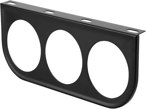 Car Triple Gauge Mounting Panel, 2.1" Metal Vehicle 3 Holes Instrument Panel Gauge Mount Bracket Plate, Automotive Dashboard Meter Holder, Universal for Sedan Truck Motorcycle in Saudi Arabia