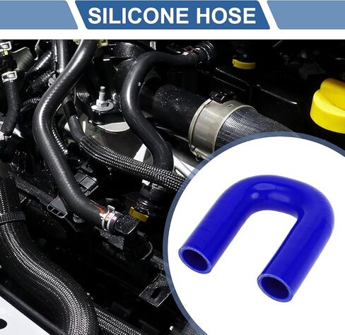 Silicone Coolant Hose - High-Temperature & Corrosion-Resistant, Universal Fit for Cars, Trucks, Motorcycles - Engine Cooling System, Oil, Brake Fluid Transfer (1PC) (Blue,25 * 0.98) in Saudi Arabia