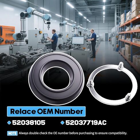 2 قطعة جلبة عازل زنبركية أمامية تناسب دودج رام 1500 2500 3500 1994-2013 استبدال عازل زنبركي لفائف لـ 52038105 52037719AC K160015 (قطعتان) in Kuwait