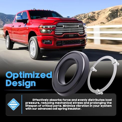 2 قطعة جلبة عازل زنبركية أمامية تناسب دودج رام 1500 2500 3500 1994-2013 استبدال عازل زنبركي لفائف لـ 52038105 52037719AC K160015 (قطعتان) in Kuwait