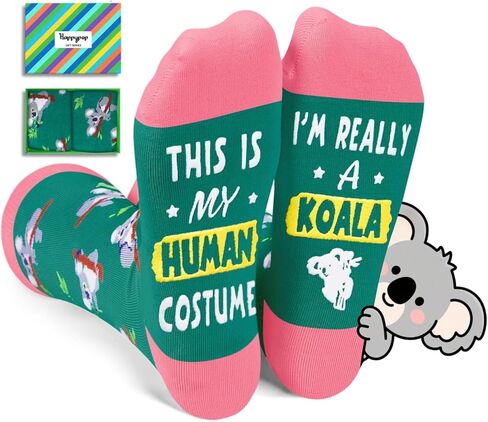 HAPPYPOP Funny Panda Gifts for Women Men, Novelty Panda Socks Fun Crazy Silly Socks in Kuwait