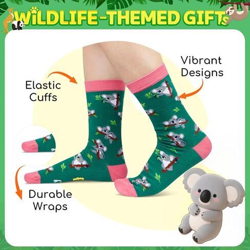 HAPPYPOP Funny Panda Gifts for Women Men, Novelty Panda Socks Fun Crazy Silly Socks in Kuwait