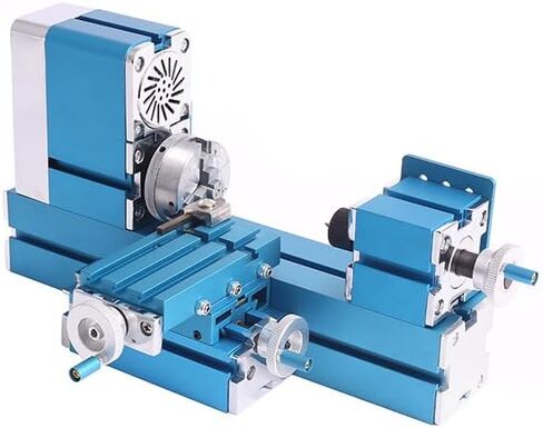 Mini Metal Lathe Machine, DIY Tool Benchtop Wood Lathe Woodworking for Sience Education Hobby Model Making, AC110V-240V50/60HZ in Kuwait