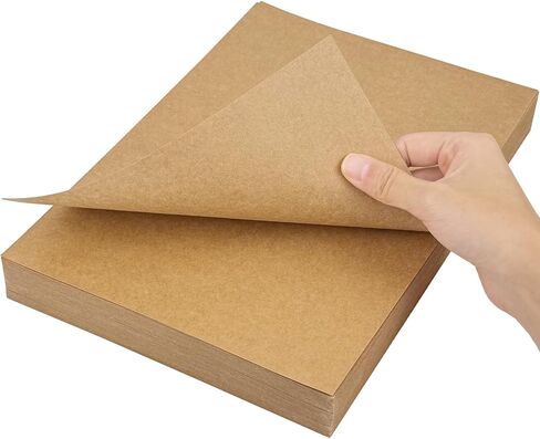 100 ورقة 300GSM/110LB ورق بطاقات، بطاقات بيضاء سميكة بقياس 8.27 × 11.7 بوصة، ورق حرفي ثقيل للدعوات وسجل القصاصات والديكور - أبيض in Kuwait