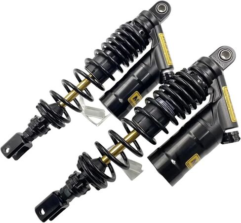 Customizable dual-adjustable rear shock absorber for Rising 368D E M K G Compatible With Yamaha XMAX300 PCX16 UHR150 watercraft(Black360mm) in Saudi Arabia