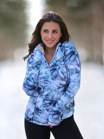 مجموعة SNO SKINS لخريف وشتاء 2023 بلوفر بسحاب مع فتحات للإبهام in Kuwait