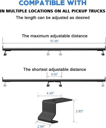 FengYu Van Ladder Roof Rack Compatible with Ford Transit Connect 2014-2025(Not for Transit), Steel Ladder Rack for Cargo Van, 2 Crossbars 47'', Ladder Rack Luggage Cargo Rack Crossbars Accessories in Saudi Arabia