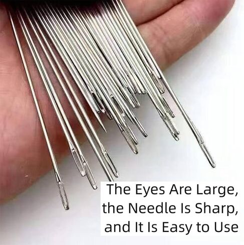Hand Sewing Needle Kit, 34 PCS Household Sewing Set with Steel Needles, Thread Spools, Thimbles, Needle Threaders and Seam Ripper in Saudi Arabia