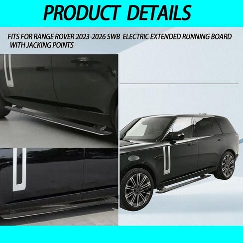 US Stock 2PCS Deployable Running Board fits for Range Rover LWB 2023 2024 2025 2026 Electric Extended Running Board E-Power Side Step Retractable Side Step Nerf Bar in Saudi Arabia