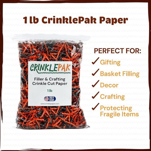 CrinklePak USA Made Crinkle Cut Paper Shred Filler Great for Shipping Packages, Gift Wrap, Basket Filling and All Other Occasions 10 LBS (Light Pink) in Saudi Arabia
