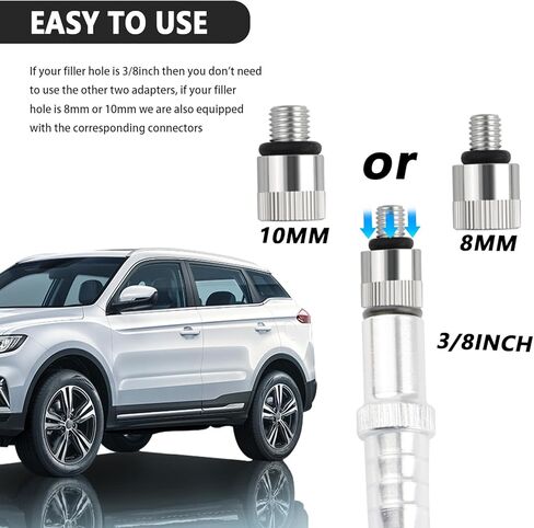 Transmission Fluid Pump Kit with 3/8" Swivel,Lower Unit Gear Oil Pump Kit Includes 8mm & 10mm Adapters/Suction Tube,Multi-Purpose Differential Fluid Pumps Kits for Oil Transfer in Kuwait