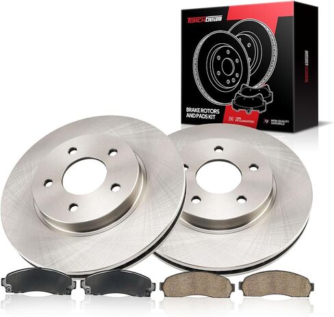 Torchbeam Front Brake Kit, 11.65" Brake Rotors Ceramic Brake Pads Compatible for 2002-2007 Saturn Vue, 2005-2006 Chevrolet Equinox, 2006 Pontiac Torrent in Saudi Arabia