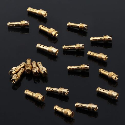 Windance 20pcs / Box Carburator Slow Jet Kit، فوهة نحاسية عالية الدقة تناسب Mikuni VM TM Carburetor VM22 / 210 مع 5 قطع إبر تنظيف، 5 قطع فرش، Carb Pilot Jet (#10 - #57.5) in Kuwait