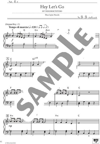 STUDIO GHIBLI BEST HIT 10 EASY PIANO/ENGLISH - NIVEAU FACILE POUR PIANO in Saudi Arabia