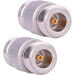 XRDS -RF 10PCS N-Female to N-Female Connector RF Coax Cable Adapter Barrel Connectors Double Female Connector Plug (NOT for TV) in Kuwait