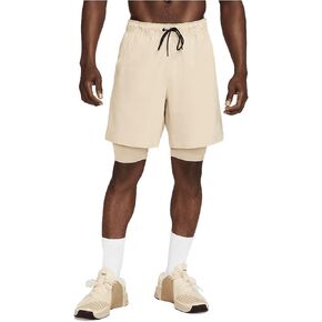 شورت اللياقة البدنية للرجال من Nike Dri-Fit Unlimited WVN 7IN 2IN1 7 2 في 1، مقاس L in Kuwait