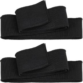 NBEADS 2 Pcs Elastic Cuffs Ribbed Trims, 33.47x1.77 Inch Fabric Knit Rib Stretch Cuff Sleeve Replacement for Waistband Collar DIY Sewing Accessories, Coconut Brown in Kuwait
