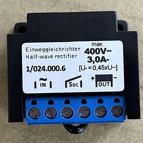 1/024.000.6 3A 400V Half-Wave Rectifier Brake Rectifier in Saudi Arabia