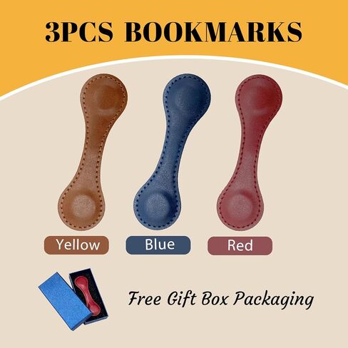 3PCS Personalized Magnetic Leather Bookmark, 26 Letters Custom Bookmarks, Customized Engraved Name Initial Book Mark for Book Lovers Readers Teachers Women Men, A in Saudi Arabia