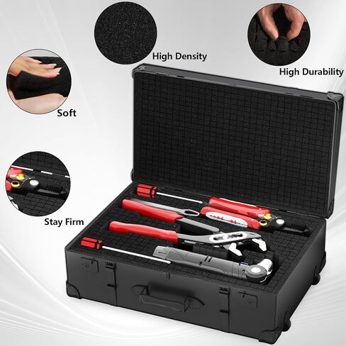 4pcs Pick and Pluck Foam - 12 x 12 x 2 &12 x 12 x 0.4 IN Gun Case Foam Sheets Padding Pre-Cube Sheets with Bottom Packing for Gun Cases Padding Storage Organizer in Saudi Arabia