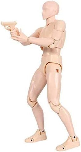 Action Figures Body Kun DX & Body-Chan DX PVC Figure Model Drawing SHF Collector with Box, Drawing Mannequin Figure Models for Artists (Skin Male) in Saudi Arabia