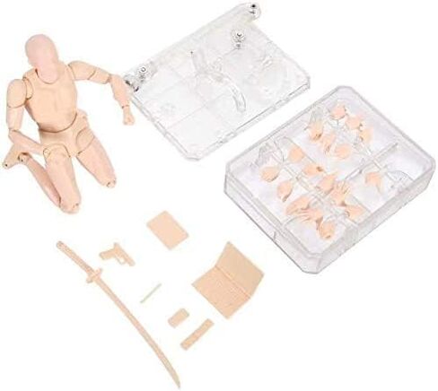 Action Figures Body Kun DX & Body-Chan DX PVC Figure Model Drawing SHF Collector with Box, Drawing Mannequin Figure Models for Artists (Skin Male) in Saudi Arabia