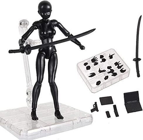 Action Figures Body Kun DX & Body-Chan DX PVC Figure Model Drawing SHF Collector with Box, Drawing Mannequin Figure Models for Artists (Skin Male) in Saudi Arabia