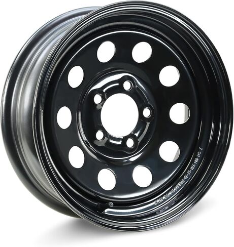 LIBRA 13 x 4.5 Trailer Wheel 5 Lug on 4.5" Bolt Pattern Black Mod -17018 in Saudi Arabia