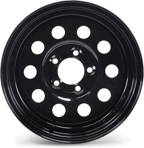 LIBRA 13 x 4.5 Trailer Wheel 5 Lug on 4.5" Bolt Pattern Black Mod -17018 in Saudi Arabia