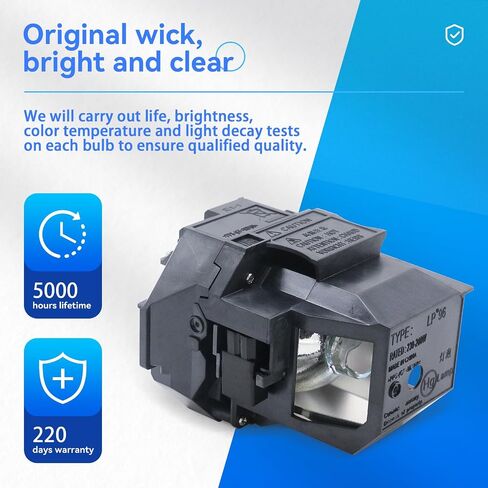 ZMSTLAMP لإبسون Elplp54 Elplp58 مصباح بروجيكتور عالي الجودة 705HD S7 S9 X9 S8 X7 EX31 EX51 EX71 EX5200 EX7200 EX3200 S10 H310A H311A H331A H368A H369A H376A Powerlite Home Cinema in Kuwait