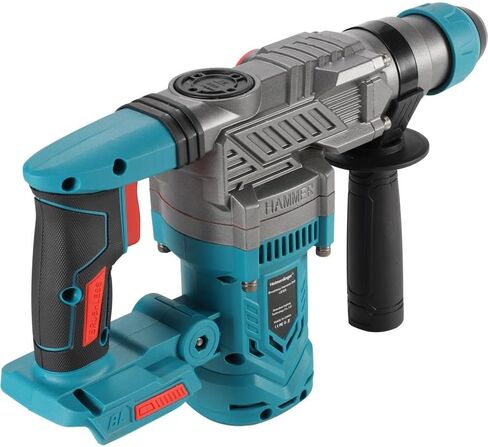 Cordless Brushless 1-1/8" SDS-Plus Rotary Hammer Drill-2-in-1 Multi-functional Heavy Duty Hammer Drill with Safety Clutch and Drill Chuck for Concrete, Tile, Walls, Stones, Cement, and Metal in Saudi Arabia