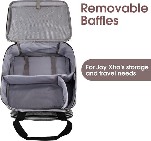 حقيبة حمل لـ Cricut Joy Xtra، حقيبة حمل لحقيبة حمل Cricut، تخزين الآلة، وحقائب السفر، تنظيم وحماية حزم إكسسوارات Xtra، تخزين مستلزمات مختلفة (رمادي) in Kuwait