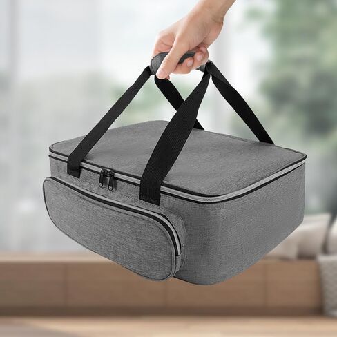 حقيبة حمل لـ Cricut Joy Xtra، حقيبة حمل لحقيبة حمل Cricut، تخزين الآلة، وحقائب السفر، تنظيم وحماية حزم إكسسوارات Xtra، تخزين مستلزمات مختلفة (رمادي) in Kuwait