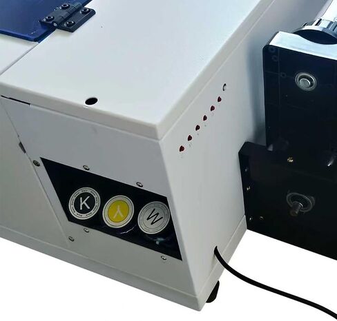 طابعة A3+ UV DTF، طابعة ملصقات UV، تصفيح تلقائي، تنظيف تلقائي، تأتي مع زجاجات حبر بحجم 6 × 500 مل ولفائف فيلم A/B in Saudi Arabia