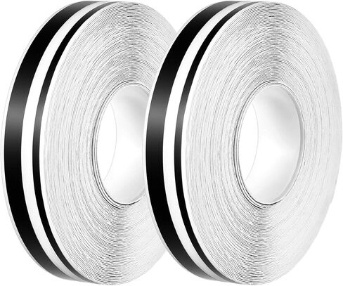2 Rolls 32Ft Black Automotive Pinstriping Tape - Waterproof Pin Stripe Tape for Car, Car Stripe Decals Vinyl Pinstriping for Musical Instrument Motorcycle in Saudi Arabia