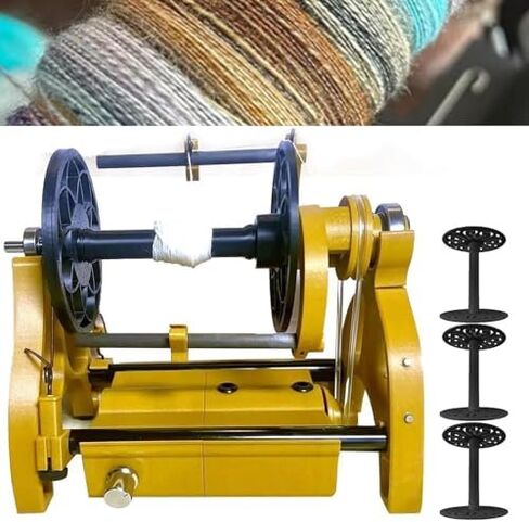 Compact Electric Wool Spinner | 12V Yarn Spinning Wheel with Adjustable Speed (0-800rpm) | Lightweight 4oz Fiber Capacity | Ideal for Spinning & Weaving | Purple Craft Tool in Kuwait