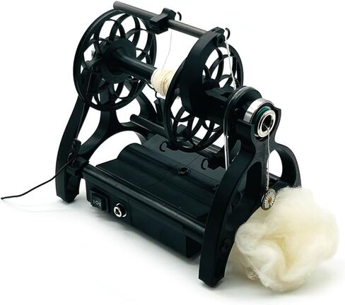 Electric Yarn Winder - Adjustable Speed Spinning Wheel for Knitting, 800rpm Max Speed, Forward/Reverse Switching for Yarn Weaving and Roving Process in Saudi Arabia
