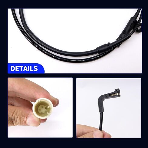 HiSport Front and Rear Disc Brake Pad Wear Sensor Kit - Compatible with BMW 525i, 525xi, 528i, 528xi, 530i, 530xi, 535i, 535xi, 545i, 550i, 645Ci, 650i, M5, M6 Replace 34356789492 34356789493-2 pcs in Saudi Arabia