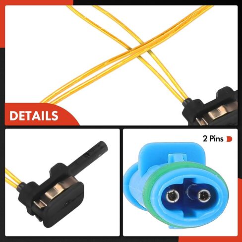 A-Premium Front or Rear Brake Pad Wear Sensor Compatible with Mercedes-Benz C300 2015-2017, C350e 2016-2017, C400 2015, E300/E43 AMG, GLC300, GLC43 AMG, CLA250, CLA45 AMG, GLA250, GLA45 AMG, 2-PC Set in Kuwait