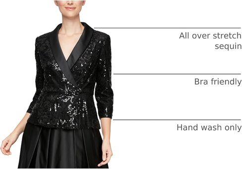 Alex Evenings Women's Sequin Blouse in Saudi Arabia