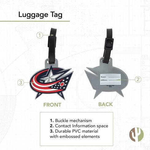 حقيبة الأمتعة بشعار فريق واشنطن العواصم NHL الوطني لكرة الهوكي (علامة الأمتعة من البولي كلوريد الفينيل) in Kuwait