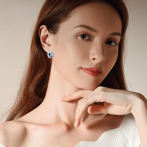 Fox Earrings Sterling Silver Hoop Earrings Fox Jewelry Gifts for Women in Saudi Arabia